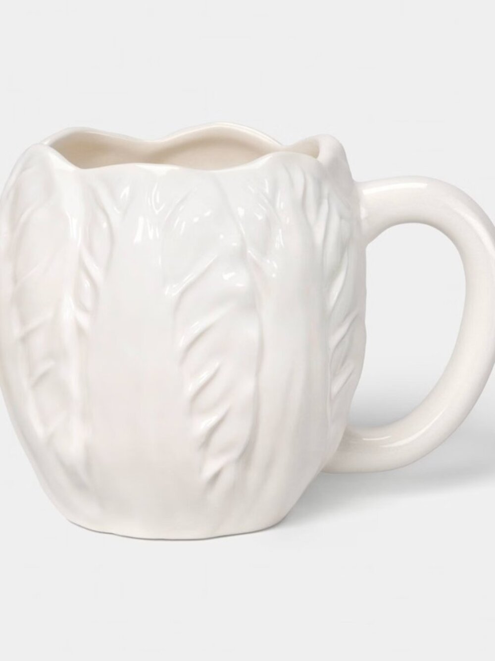 15 fl oz Stoneware Radicchio Mug White